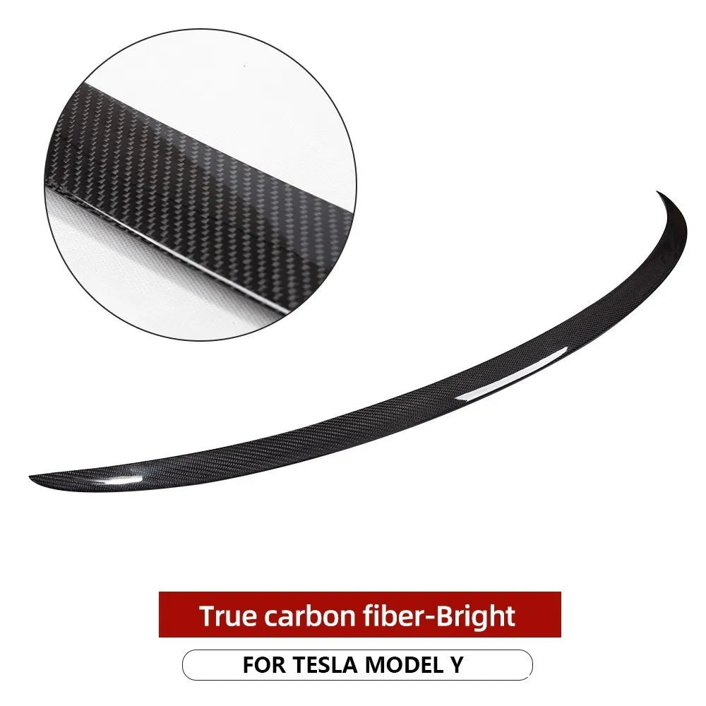 Xyzplus New Car Trunk Wing Spoiler For Tesla Model Y 2023 Accessories Spoiler Real Carbon Fiber Accessory Model 3 2022
