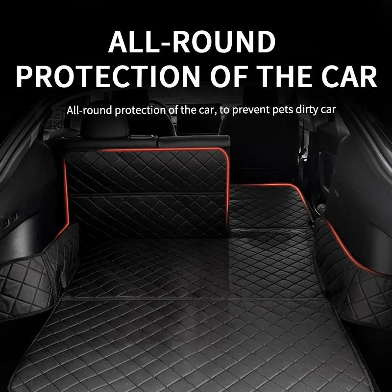For Tesla Model Y 2023-2020 Rear Trunk Pet Mat Waterproof Dust-proof Cargo Liner for Dogs Side Trunk Storage Box Model Y