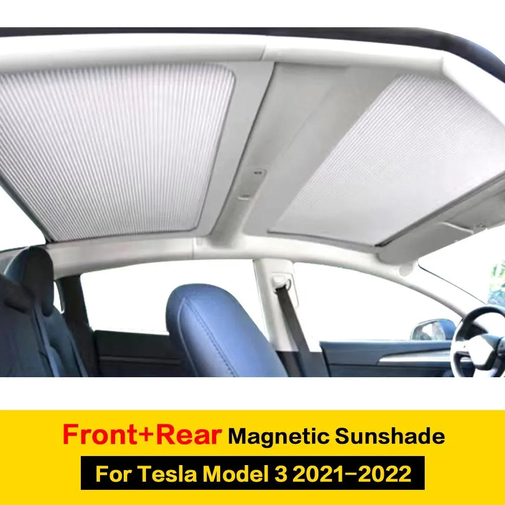 Newest Sunshade Net Magnetic Sun Shade Effectively Protects Against Sun For Tesla Model 3 Accessories 2022 Auto Interior Parts