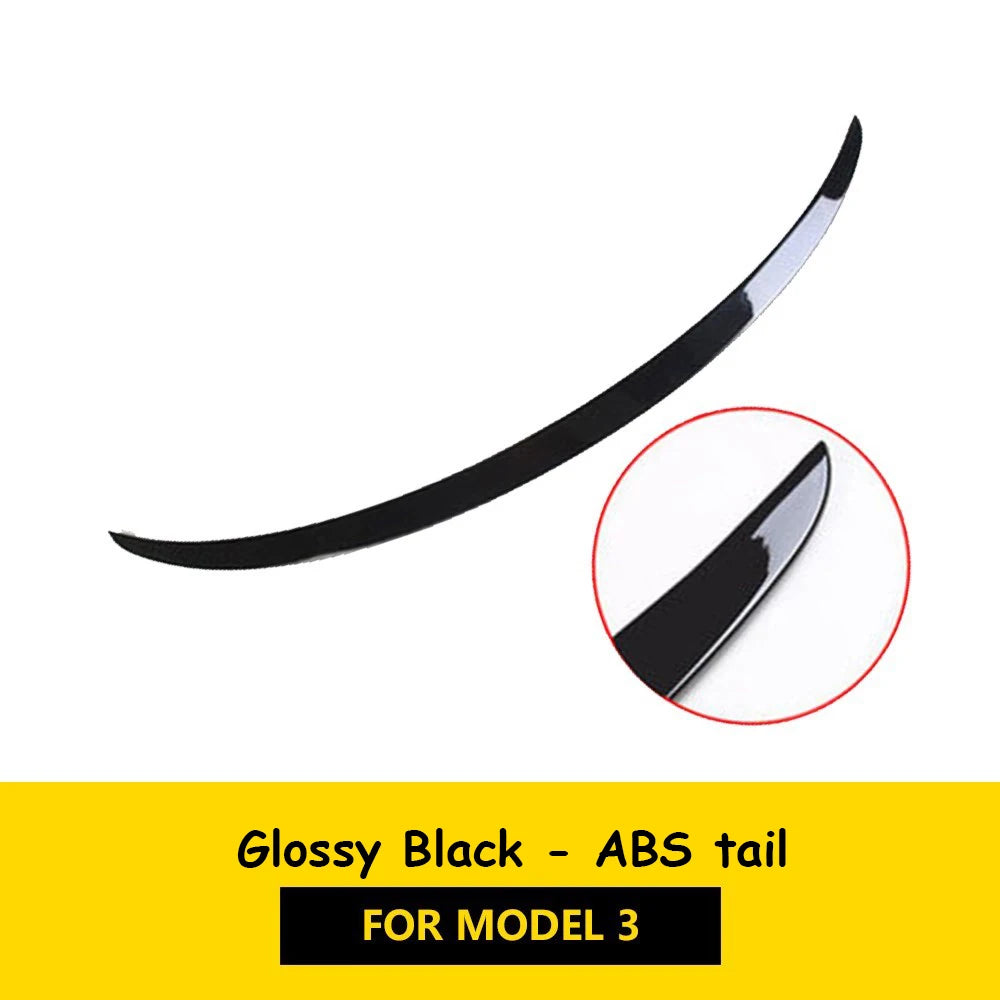 Car ABS Spoiler Carbon Fiber For Tesla Model 3 Y 2023 Original High-performance Exterior Modification Model3 2022 Accessories