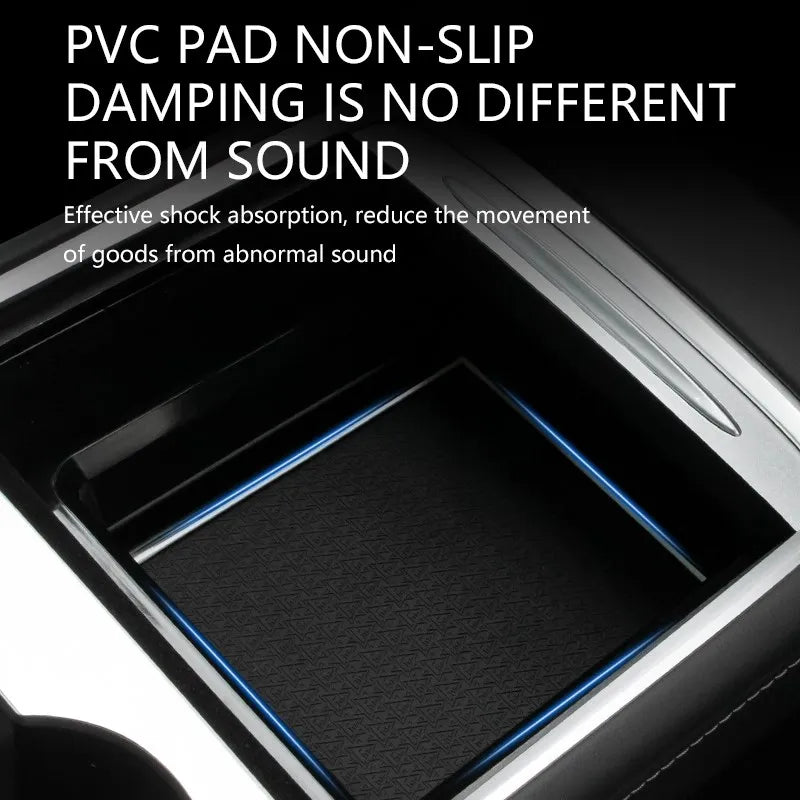 For Tesla Model 3 Y 2021 2022 Center Storage Box Center Console Organizer Box Central Armrest Storage Case Interior Accessories