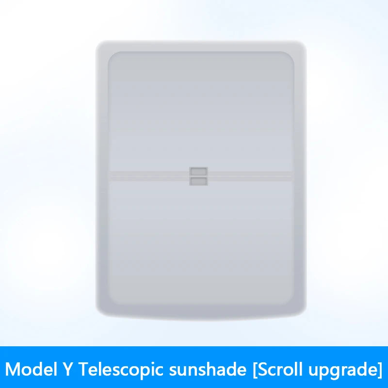 2023 ModelY Sunshade Roof Skylight Shades Scroll Original Car Sun Visor Sunscreen insulation For Tesla Model Y 2021-2023 Parts