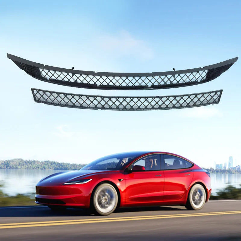 Removable insect-proof net suitable for 2024 Tesla Model 3 Highland car lower bumper insect-proof radiator protective net