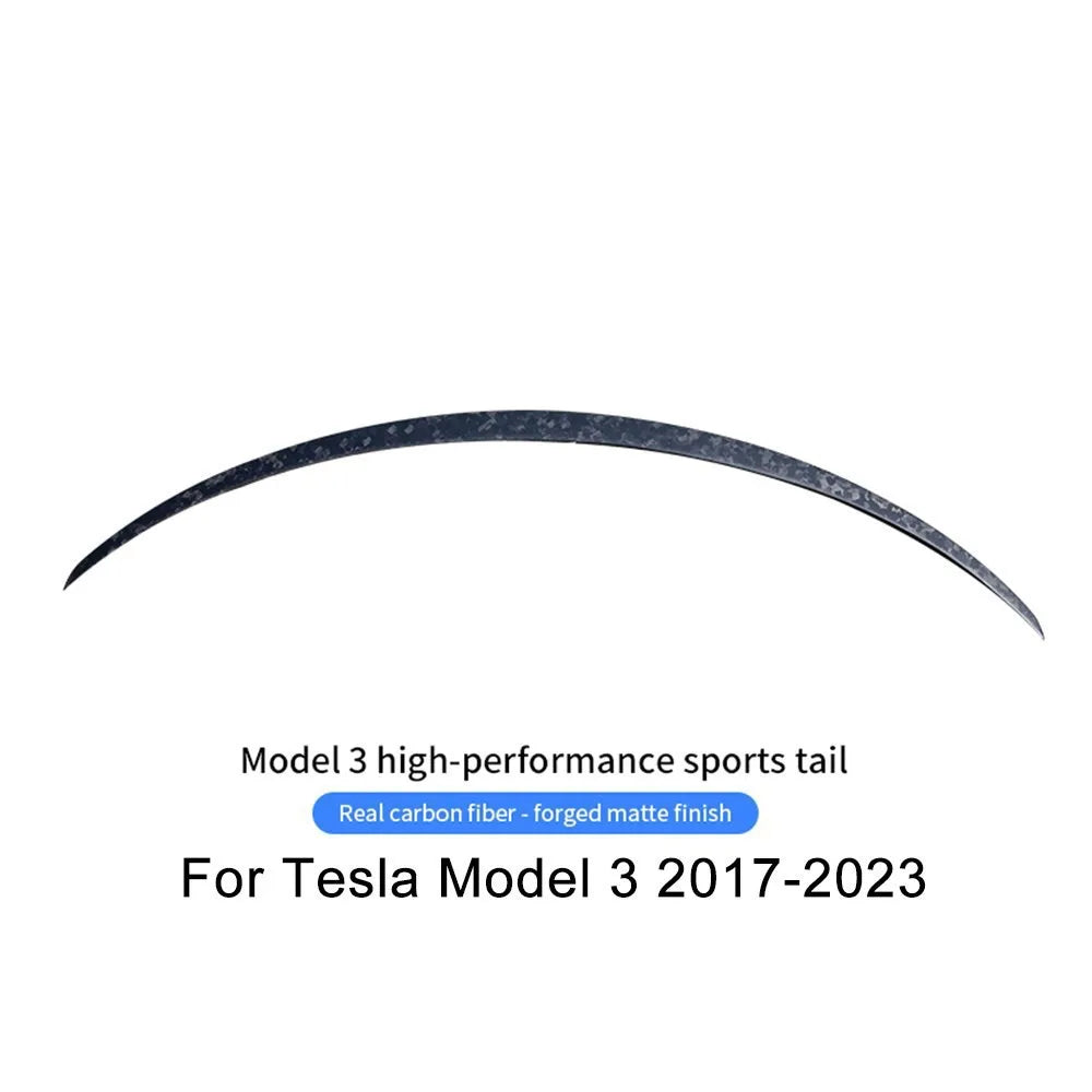 For Tesla Mode 3 Y 2017-2023 Car Trunk Wing Spoiler Real Carbon Fiber Original Car Tail Spoiler Accessories