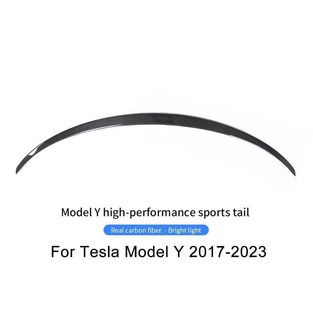 For Tesla Mode 3 Y 2017-2023 Car Trunk Wing Spoiler Real Carbon Fiber Original Car Tail Spoiler Accessories