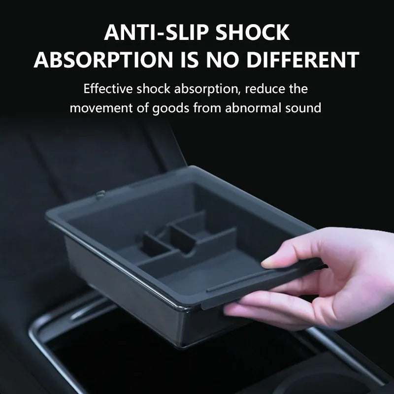 ModelY Storage Box Car Central Control Crystal Box Silicone For Tesla Model 3/Y Accessories 2021 2022 Auto Interior Parts Model3
