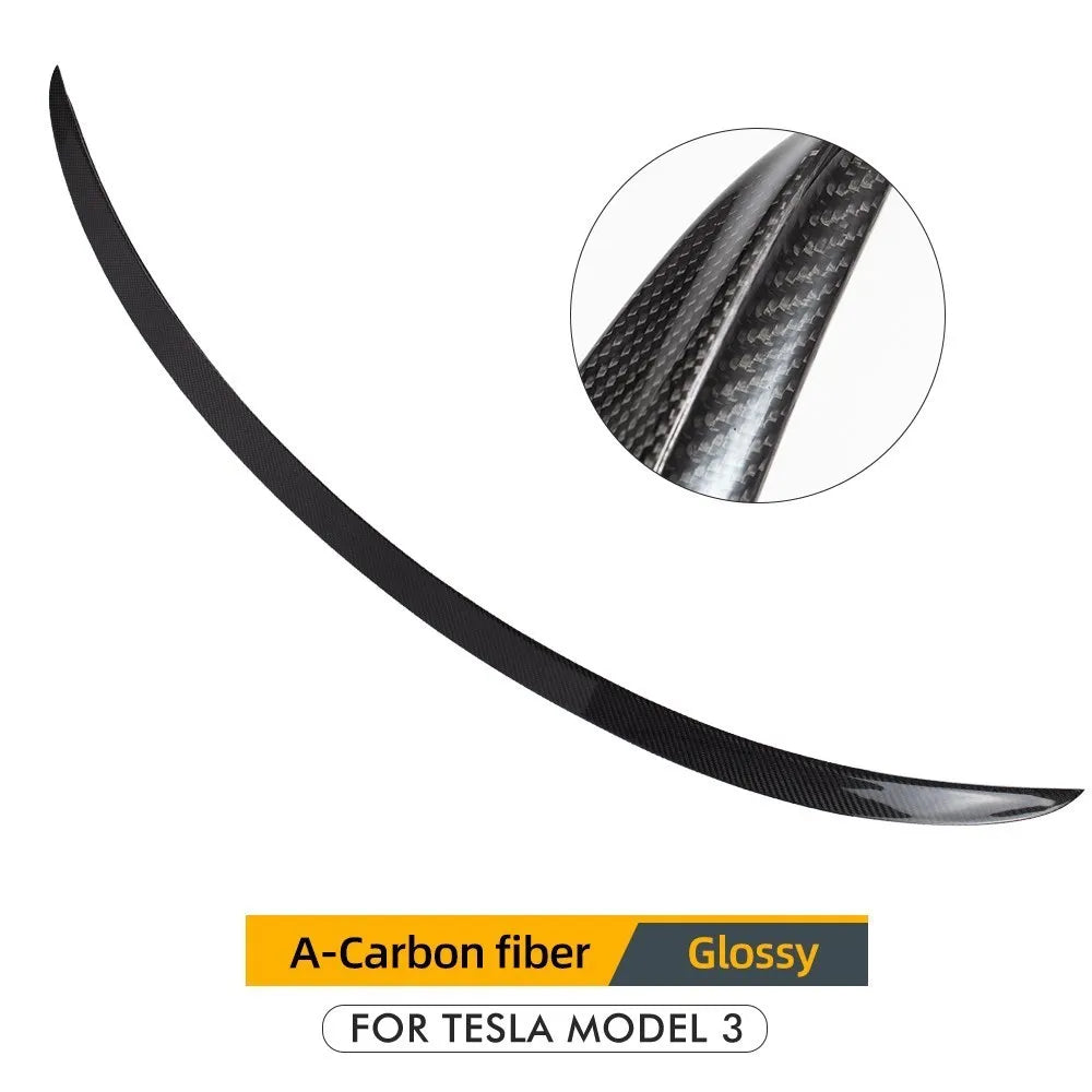 Xyzplus New Car Trunk Wing Spoiler For Tesla Model Y 2023 Accessories Spoiler Real Carbon Fiber Accessory Model 3 2022