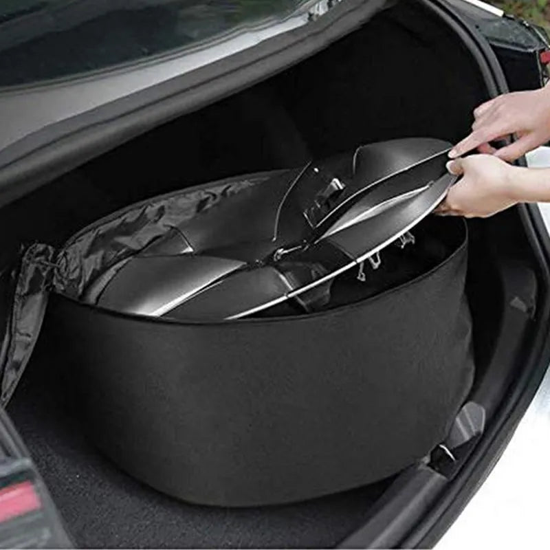 Wheel Cover Storage Bag Hubcaps for Tesla Model 3 Y 2023 Hub Cap Portable Carrying Organizer Bag Car Hubcap Auto Accessories