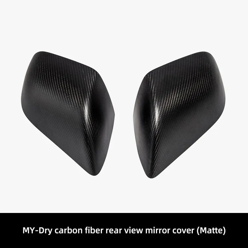 Xyzplus Model 3 New Car Real Carbon Fiber Rear View Mirror Protective Cover For Tesla Model Y 2023 Matte Accessories