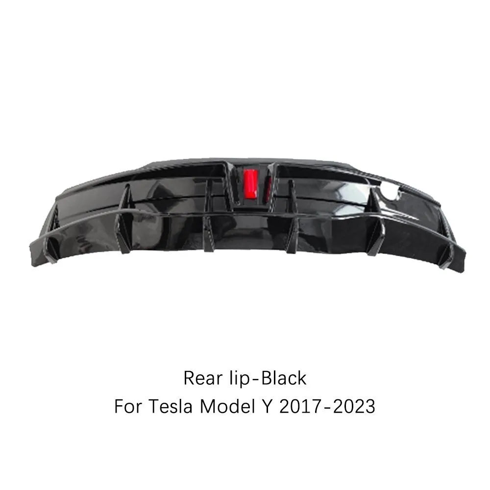 2023 Model Y Car Front Rear Bumper Lip Chin Diffuser Body Kit Spoiler Deflector For Tesla Model 3 2017-2023 Exterior Accessories
