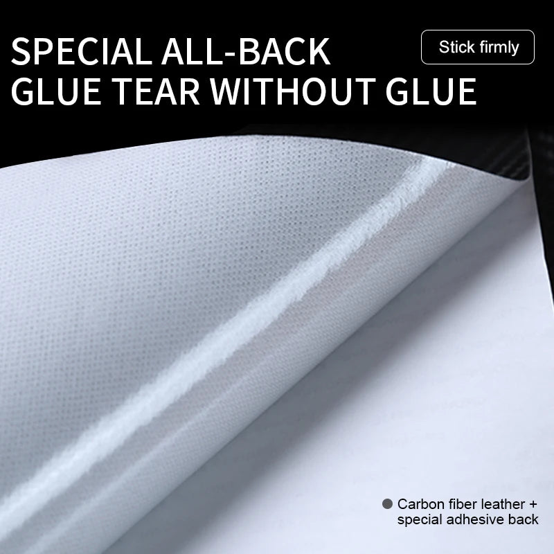 For Tesla Model 3 Carbon Fiber Pattern Tesla Glovebox Anti Kick Pads Protection Side Edge Film Protector Stickers model3 2023