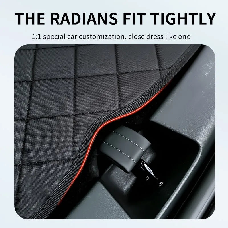 For Tesla Model Y 2023-2020 Rear Trunk Pet Mat Waterproof Dust-proof Cargo Liner for Dogs Side Trunk Storage Box Model Y