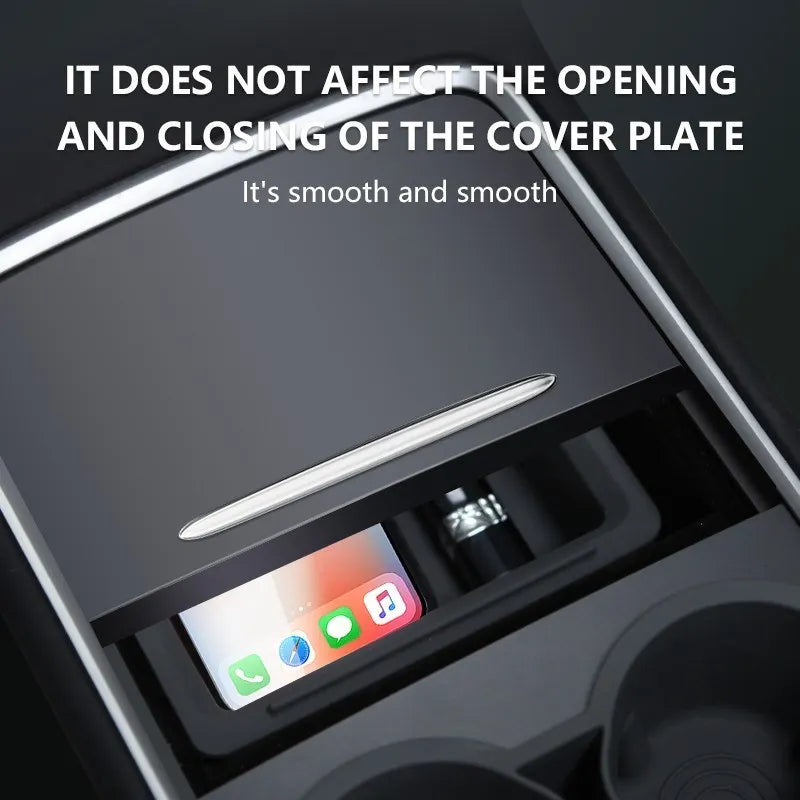 ModelY Storage Box Car Central Control Crystal Box Silicone For Tesla Model 3/Y Accessories 2021 2022 Auto Interior Parts Model3