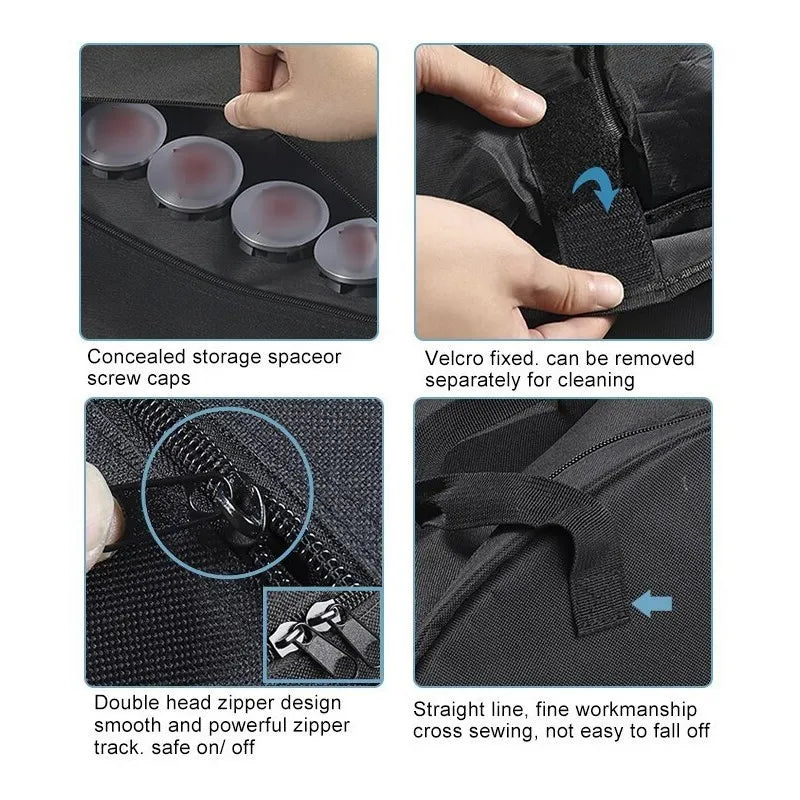 Wheel Cover Storage Bag Hubcaps for Tesla Model 3 Y 2023 Hub Cap Portable Carrying Organizer Bag Car Hubcap Auto Accessories