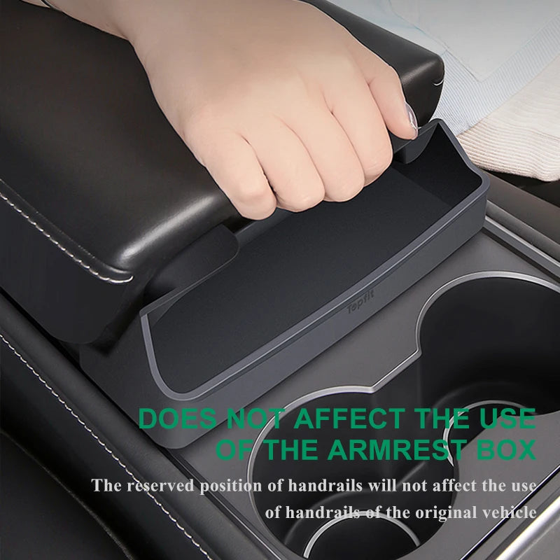 Model3 Central Control Armrest Box Glasses Pocket For Tesla Model 3/Y Accessories 2022 Car Glass Case Storage Casket Auto Parts