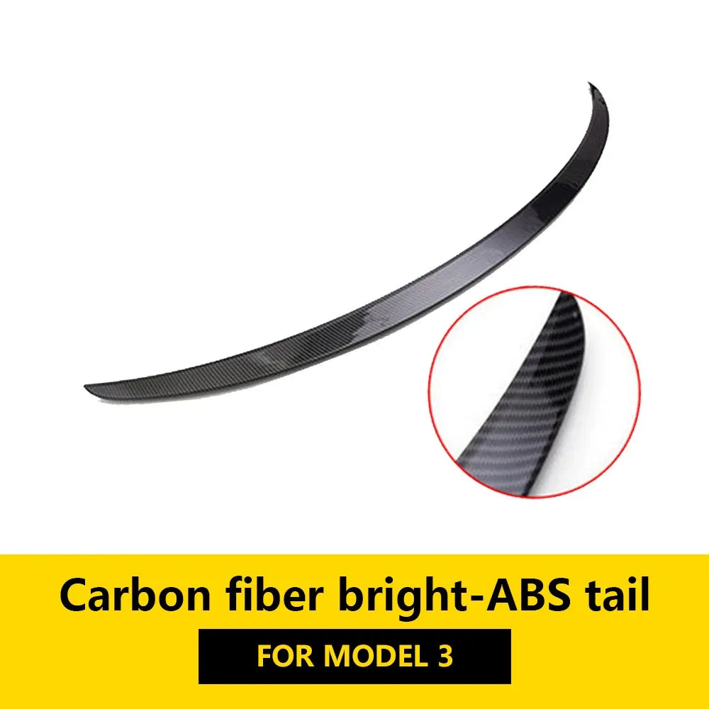 Car ABS Spoiler Carbon Fiber for Tesla Model 3 Y 2023 Original High-performance Exterior Modification Model3 2022 Accessories