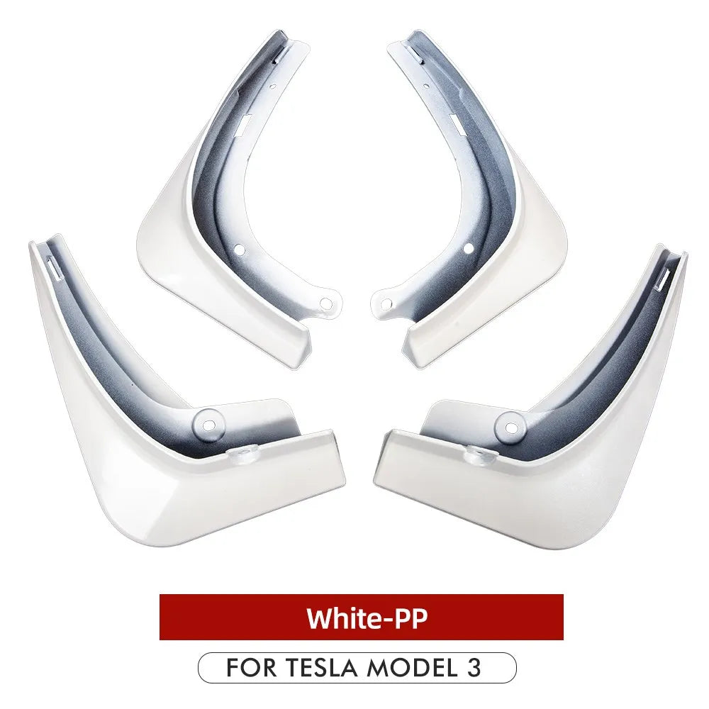 Xyzplus Model3 2023 Mud Flaps For Tesla Model 3 2022 Accessories Guard Fender Front Rear Wheel Mudguard Carbon Fiber ABS
