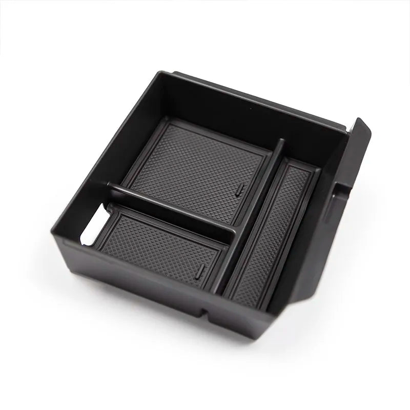 For Tesla Model 3 2024 HIghland Central Armrest Storage Box Organizer Center Console Flocking ABS Tray Organizer