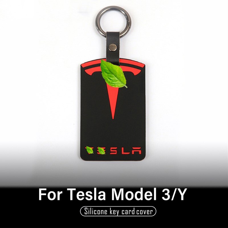 Model Y Car Silicone Key Card Holder Protector Cover Key For Tesla Model 3 2021 Accessories Black Key Fob Case Bag