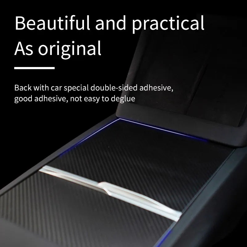 3pcs Center Console Centrale Wrap Cover Stickers Decoration Protection Anti-scratch For Tesla Model 3 Highland 2024 Accessories