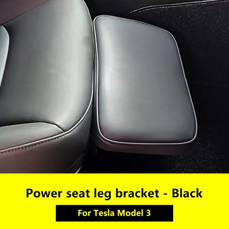 Xyzplus For Tesla Model 3 Y 2023 Accessories Car Leather Electric Seat Leg Support Rest 80° Free Adjustment Auto Interior Parts