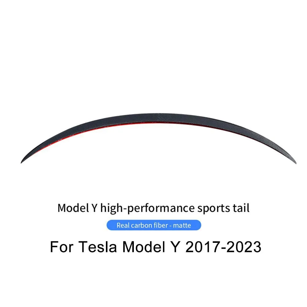 For Tesla Mode 3 Y 2017-2023 Car Trunk Wing Spoiler Real Carbon Fiber Original Car Tail Spoiler Accessories