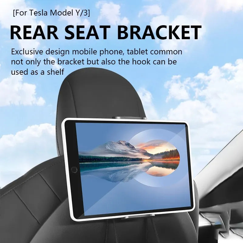 Mobile Phone Tablet Backseat Holder Phone Holder for Tesla Model 3 Y Car Back Seat Mobile Support Portable Phone Stand Mount