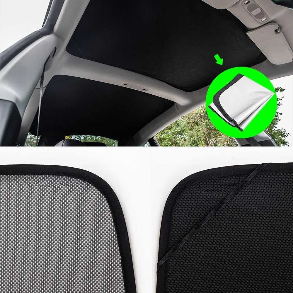 Model3 2023 Sunshade Car Sun Visor Rear Front Sun Shade For Tesla Model 3 2022 Accessories Roof Skylight Shades Protector