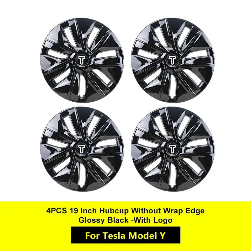 4PCS for Tesla Model Y 2023 Hub Cap Performance Replacement Wheel Cap 19 Inch Automobile Hubcap Full Rim Cover Accessories