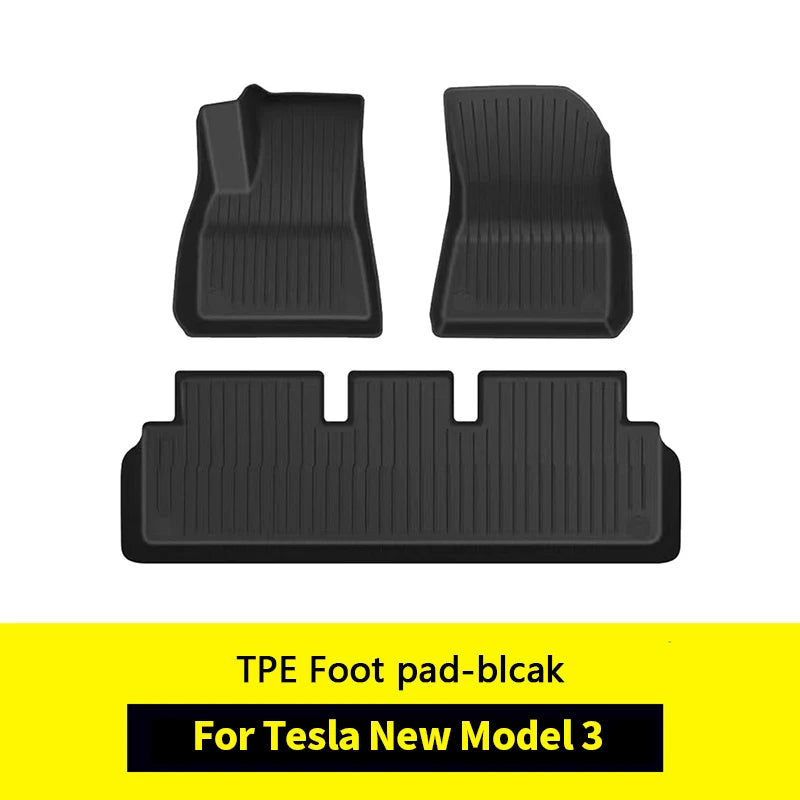 For tesla model 3 2024 foot mat and front rear trunk mat