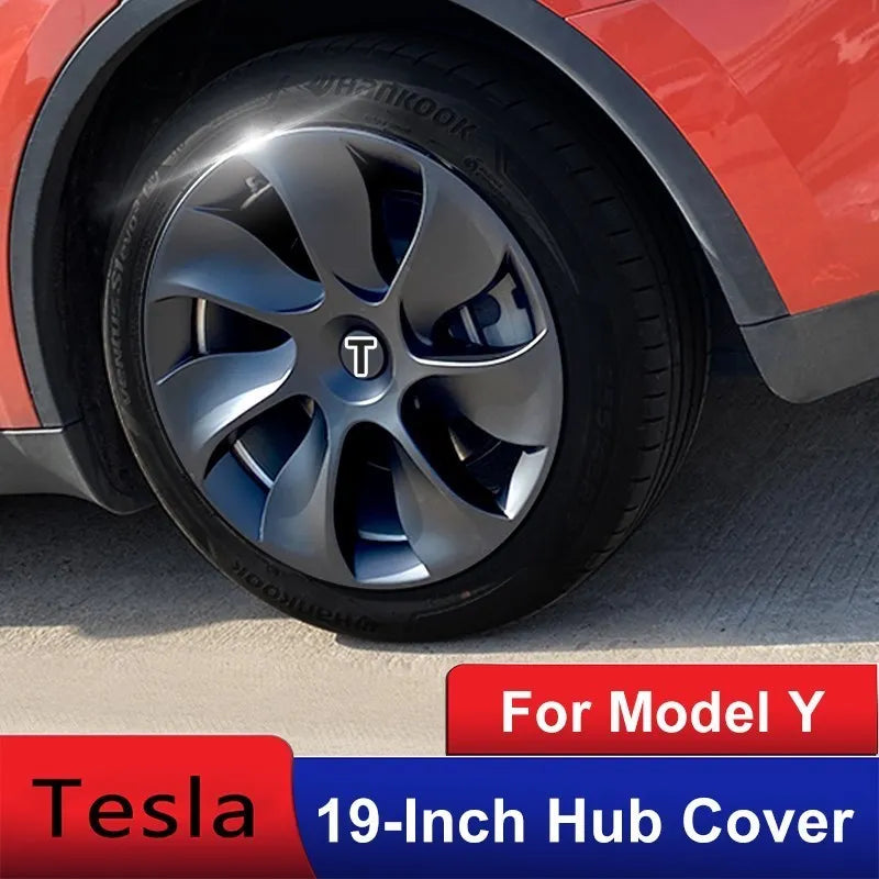 4PCS for Tesla Model Y 2023 Hub Cap Performance Replacement Wheel Cap 19 Inch Automobile Hubcap Full Rim Cover Accessories