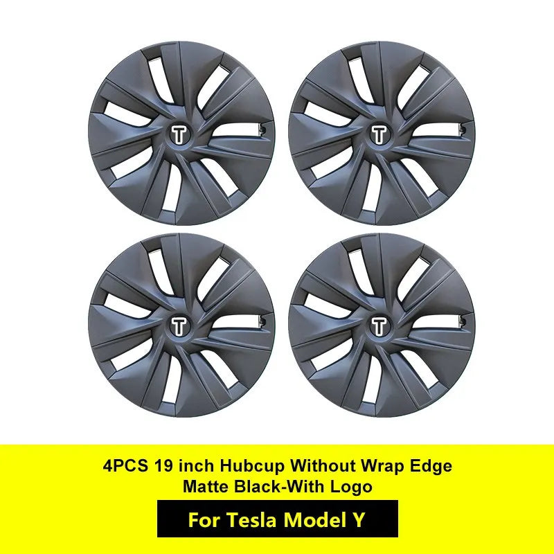 4PCS for Tesla Model Y 2023 Hub Cap Performance Replacement Wheel Cap 19 Inch Automobile Hubcap Full Rim Cover Accessories