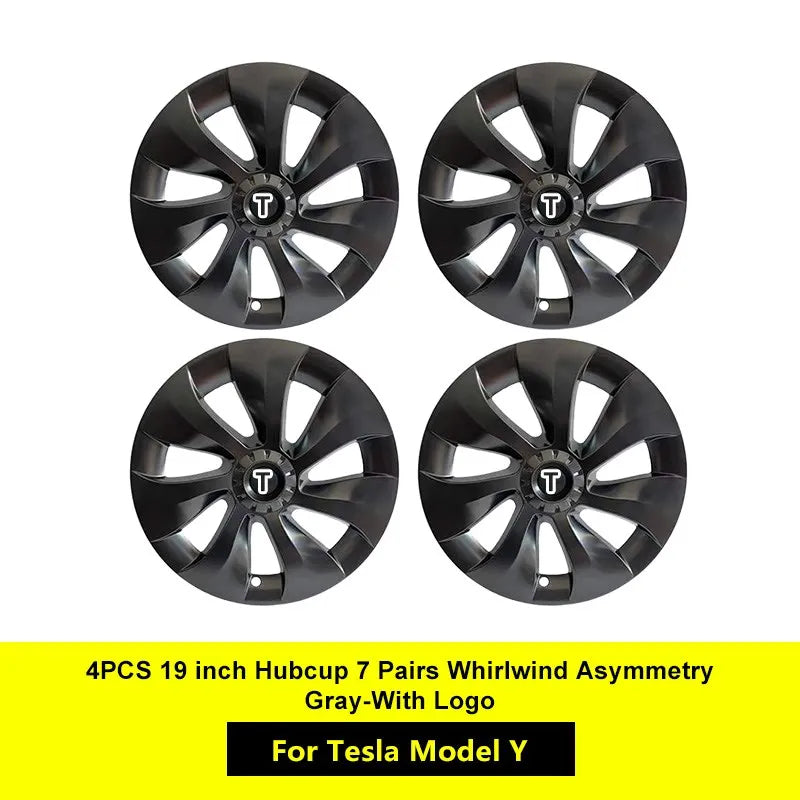 4PCS for Tesla Model Y 2023 Hub Cap Performance Replacement Wheel Cap 19 Inch Automobile Hubcap Full Rim Cover Accessories