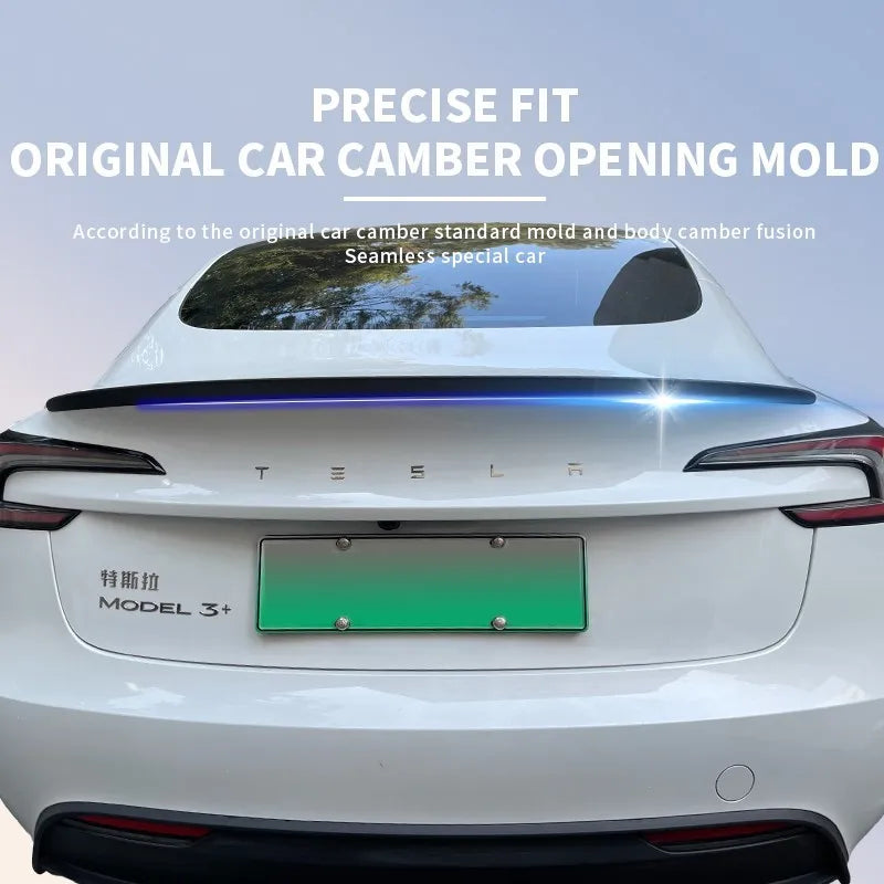 2024 Model 3 Highland Real Carbon Fiber Spoiler For Tesla Model 3 Highland glossy Matte Carbon Rear Trunk Wings Car Accessories