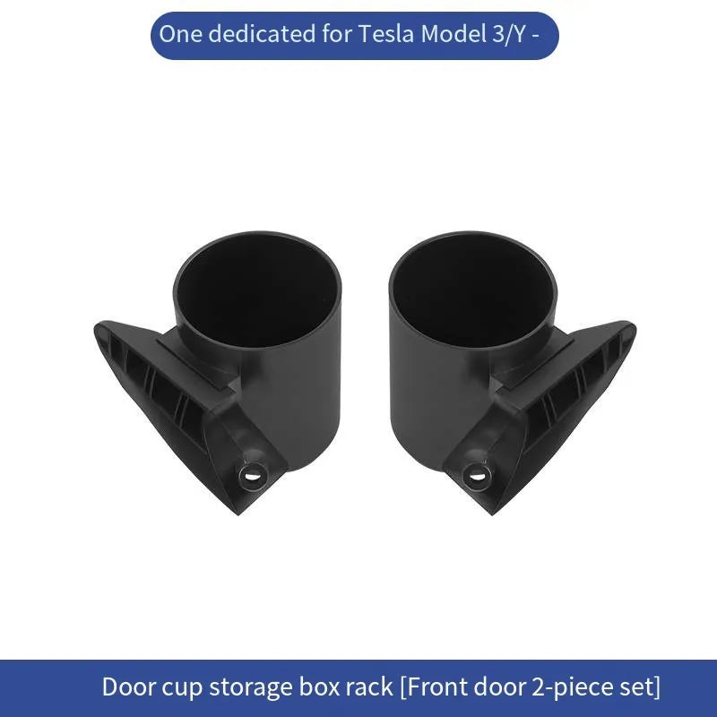 Xyzplus Car Door Cup Holder For Tesla Model 3 2023 Special Door Cup Storage Box Rack For Model Y 2022 Car Door Cup Stand