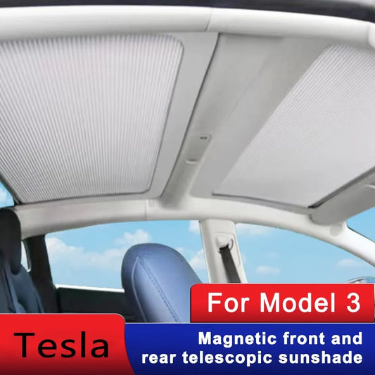 Newest Sunshade Net Magnetic Sun Shade Effectively Protects Against Sun For Tesla Model 3 Accessories 2022 Auto Interior Parts