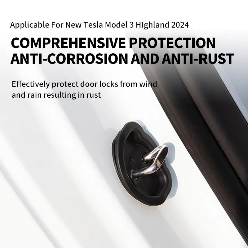 Door Lock Protection Buckle Cover For Tesla Model 3 Y Car Door Limit Dustproof Car Anti-rust Cap Accessories