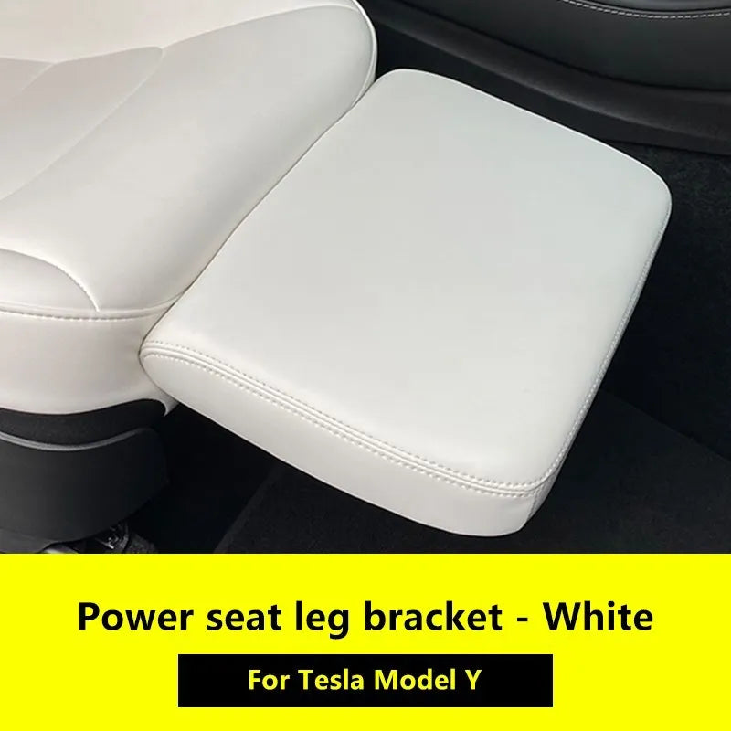 Xyzplus For Tesla Model 3 Y 2023 Accessories Car Leather Electric Seat Leg Support Rest 80° Free Adjustment Auto Interior Parts