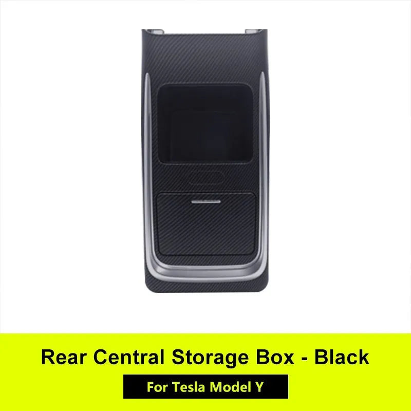 New Rear Central Storage Box Center Console Storage Case for Tesla Model Y 2022 Accessories Auto Parts Interior Parts 2021