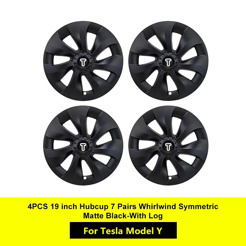 4PCS for Tesla Model Y 2023 Hub Cap Performance Replacement Wheel Cap 19 Inch Automobile Hubcap Full Rim Cover Accessories