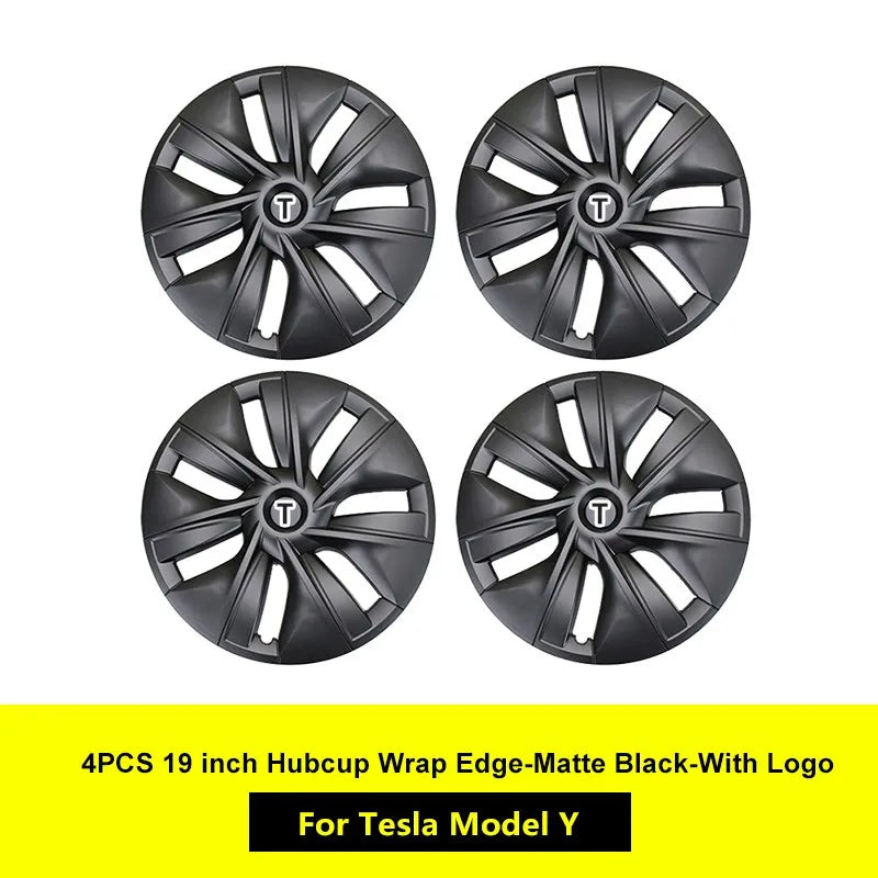 4PCS for Tesla Model Y 2023 Hub Cap Performance Replacement Wheel Cap 19 Inch Automobile Hubcap Full Rim Cover Accessories