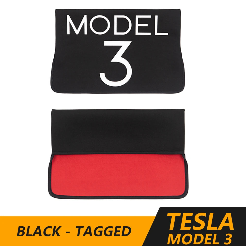 Screen Protector Cover Model3/ModelY LOGO For Tesla Model 3 Y Black/Red/White Car Swivel Bracket Guard Auto Accessories 2022