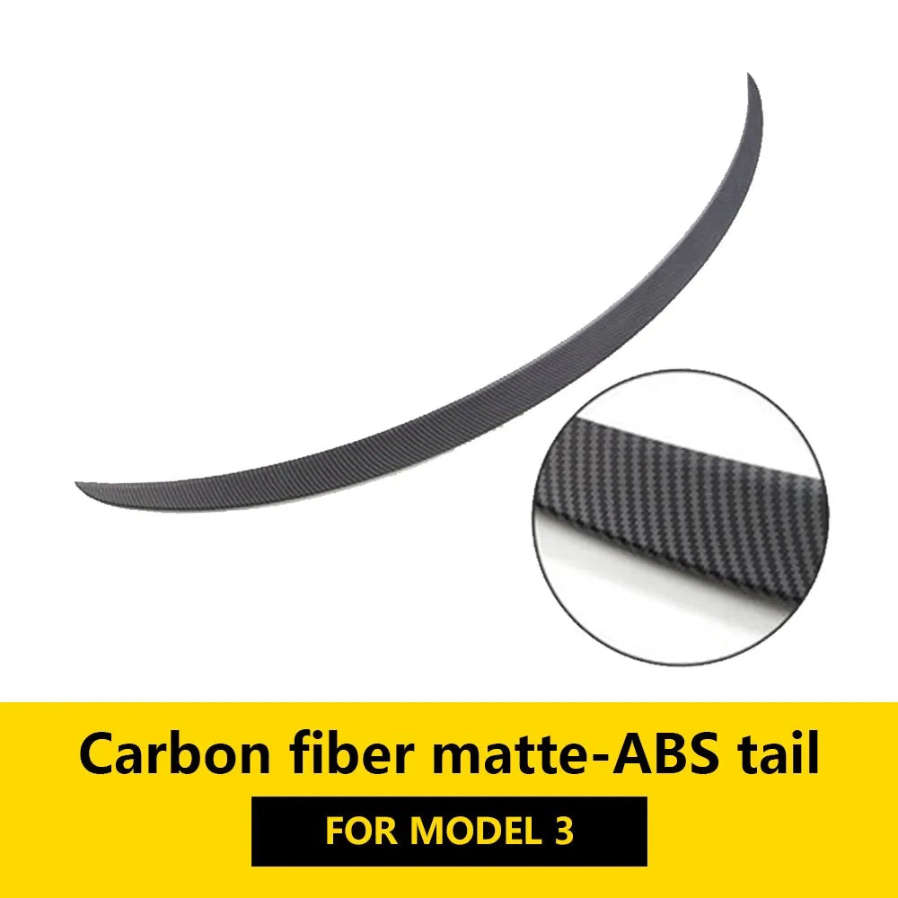 Car ABS Spoiler Carbon Fiber for Tesla Model 3 Y 2023 Original High-performance Exterior Modification Model3 2022 Accessories