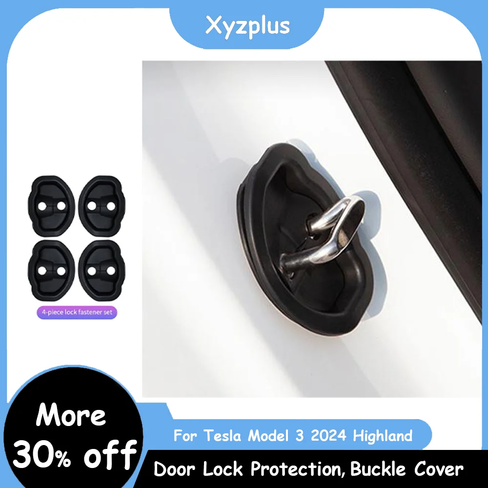 Door Lock Protection Buckle Cover For Tesla Model 3 Y Car Door Limit Dustproof Car Anti-rust Cap Accessories