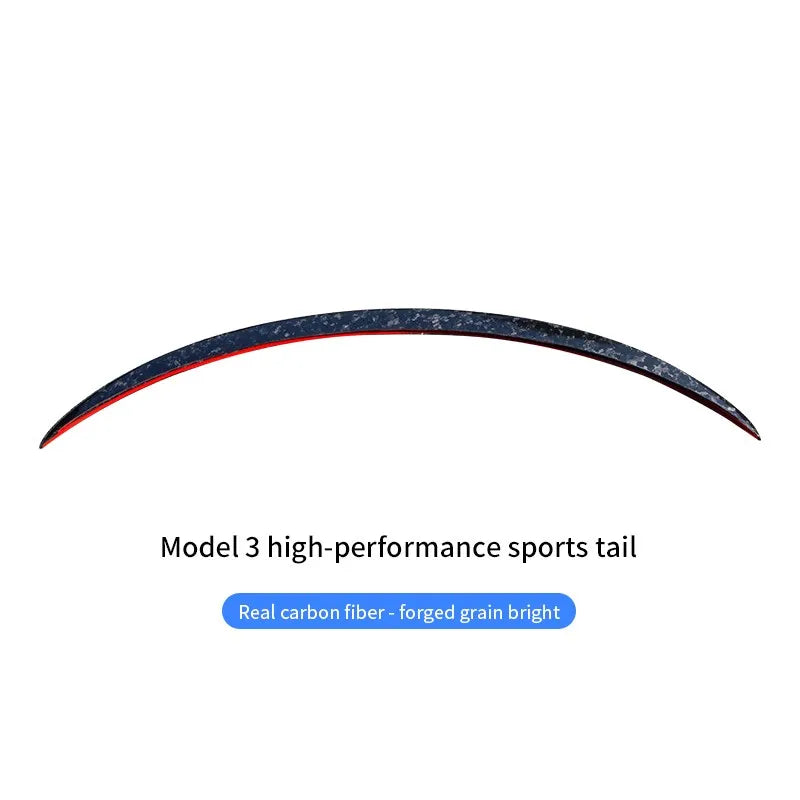 For Tesla New Model Y 2023 Model 3 Trunk Wing Spoiler Rear Trunk Spoiler Tesla Modely Real Carbon Fiber Original Car Accessories