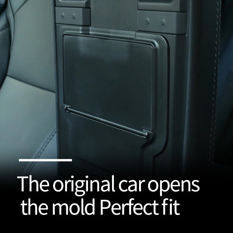 Hidden Storage Box for Tesla Model 3+ Magnetic Suction/Press Armrest Box Privacy Storage New Model3 Highland 2024 Accessories