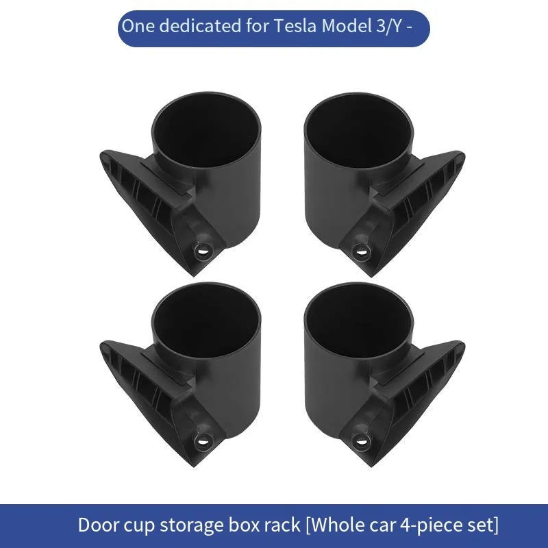 Xyzplus Car Door Cup Holder For Tesla Model 3 2023 Special Door Cup Storage Box Rack For Model Y 2022 Car Door Cup Stand