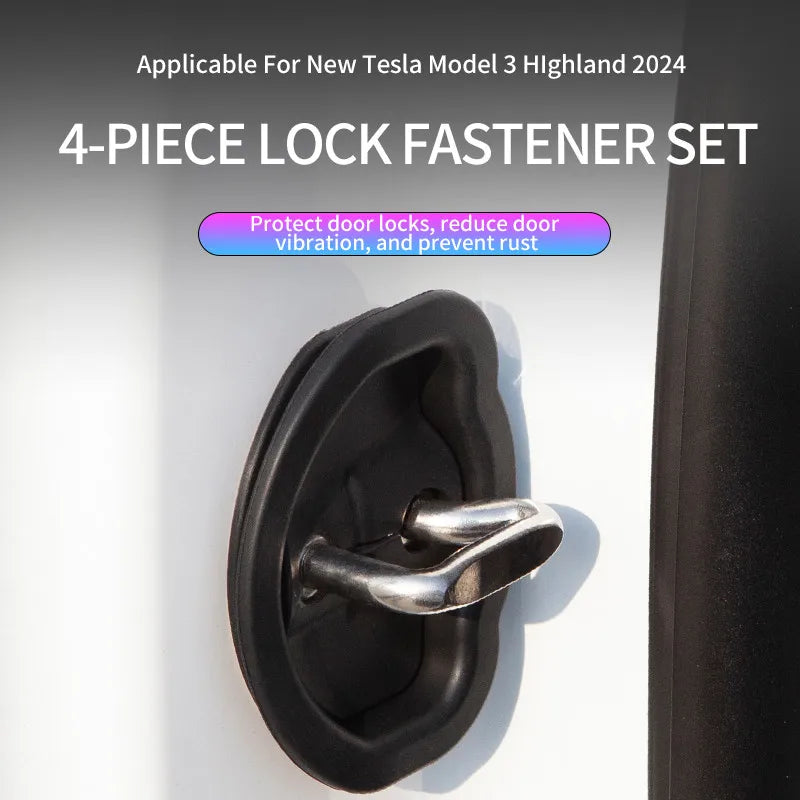 Door Lock Protection Buckle Cover For Tesla Model 3 Y Car Door Limit Dustproof Car Anti-rust Cap Accessories