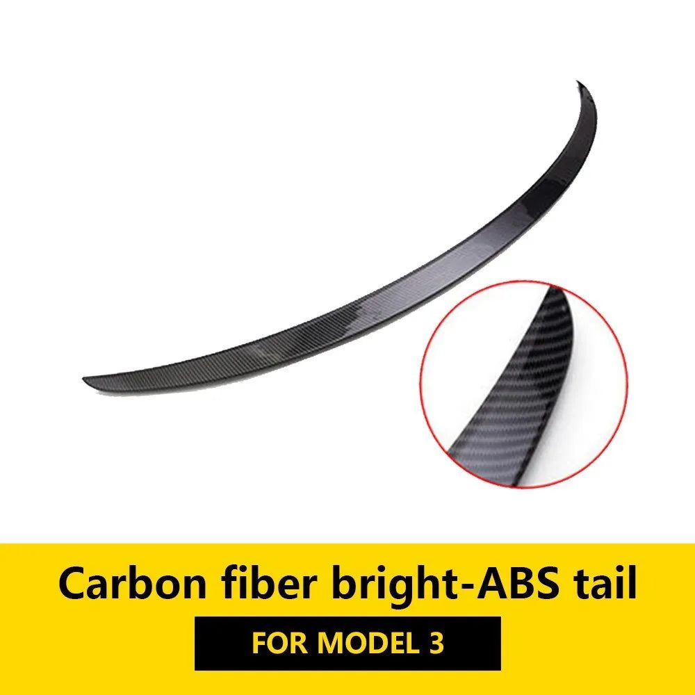 Car ABS Spoiler Carbon Fiber For Tesla Model 3 Y 2023 Original High-performance Exterior Modification Model3 2022 Accessories