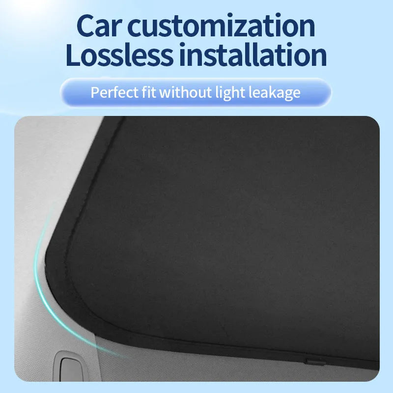 Upgrade Ice Crystal Sunroof Sunshade for Tesla Model 3 2024 Roof Car Sun Shade Skylight Blind Shading Nano Sun Visor Net